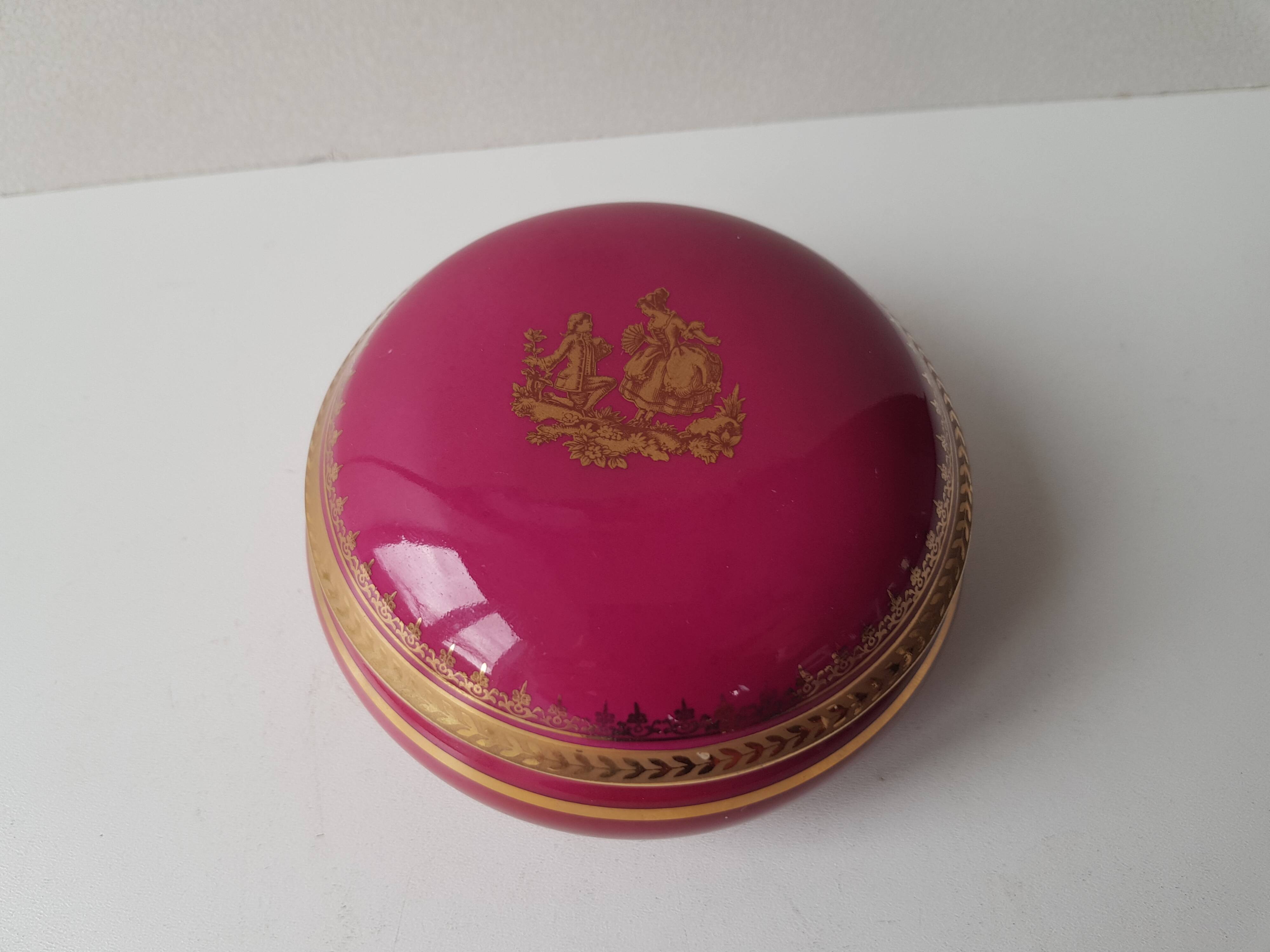 Jewelry box / candy box in Limoges Porcelain - Gaumot Labesse