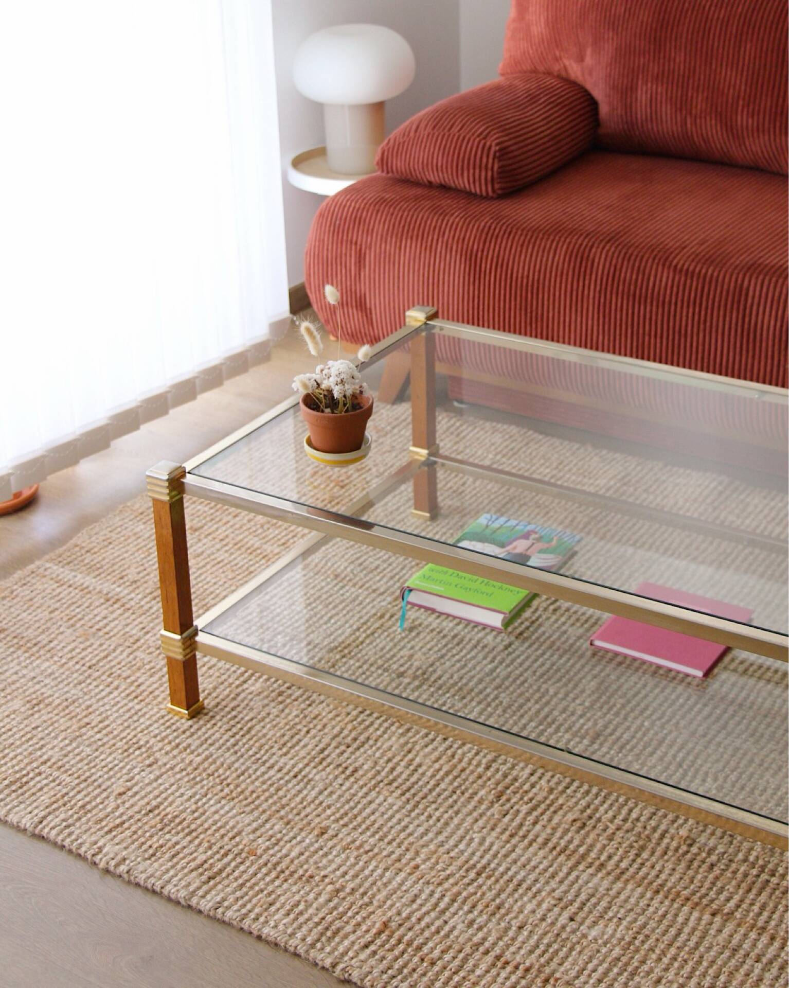 1970s double-top coffee table