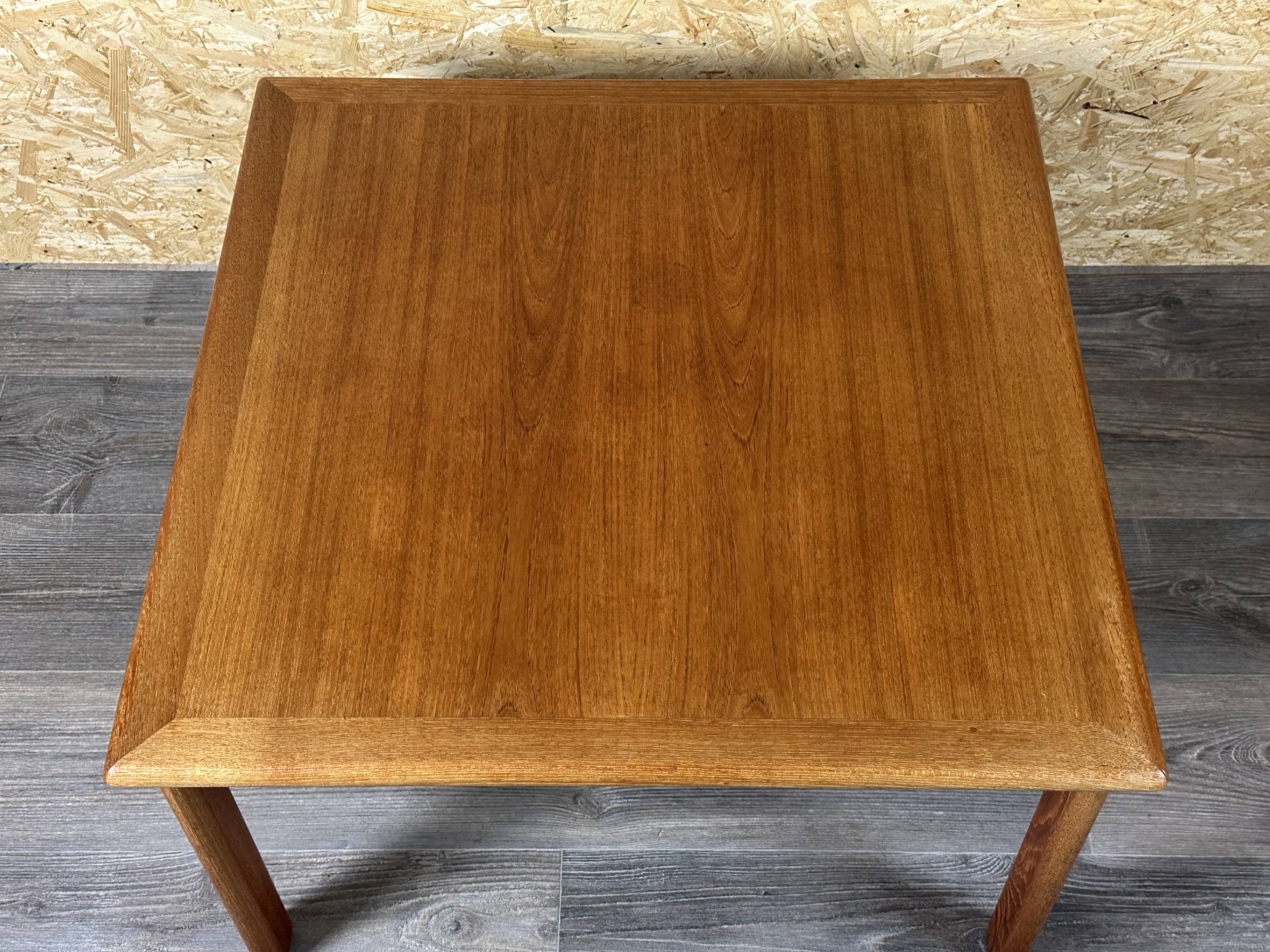1960s/70s teak coffee table and side table by Glostrup Møbelfabrik Denmark