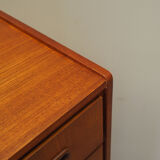 Commode en teck, design danois, années 1970, fabriqué au Danemark