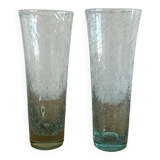2 large Biot glasses