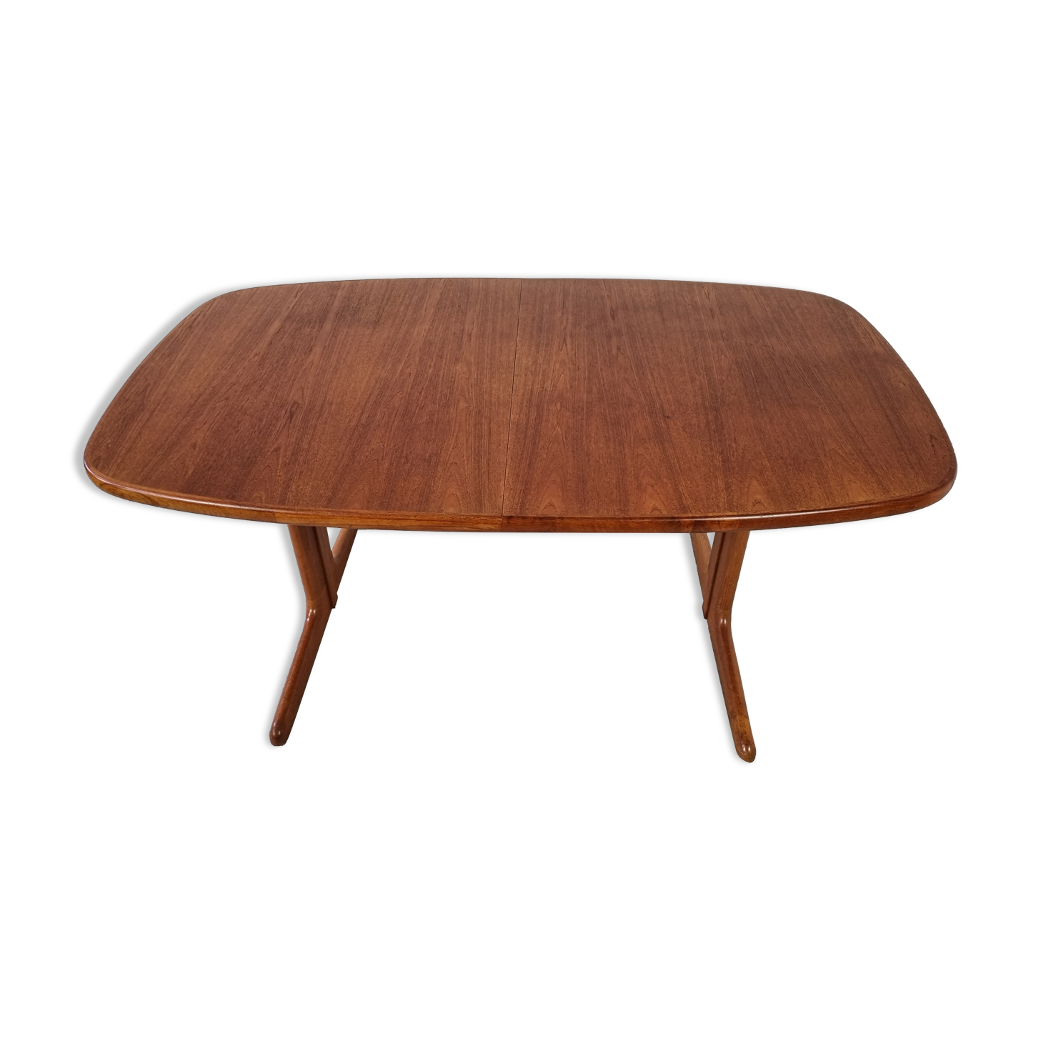 Extendable teak dining table from Dyrlund, Denmark 60s