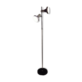 Floor lamp with 3 chrome and black spotlights dlg Cosack and Hustadt leuchten