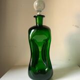 Holmegaard green decanter vintage  danish by jacob e bang