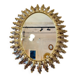 Decknudt oval sun mirror from the 50s/60s