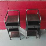 Pair of industrial bedside