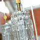 Modernist Crystal hanging 7 Fires, Germany 60s