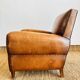 Fauteuil Club en cuir marron