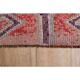 1970s Turkish Oushak Handmade Wool Cotton Pink Area Rug 103x335
