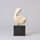 White stone sculpture by v.bee, switzerland