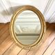 Golden wooden mirror 48x38 cm