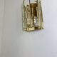 Italian brass wall lights, 1980s