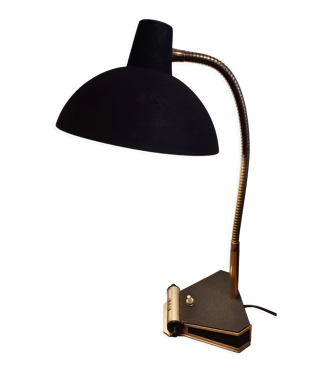 Lampe de bureau Aluminor vintage avec calendrier perpétuel
