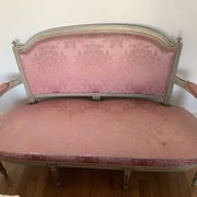 Vintage canapé / Antique banquette in Louis XVI style