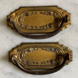 Art deco brass handles