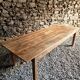 Antique French oak dining table, early 1900s - large farmhouse table for 12 people