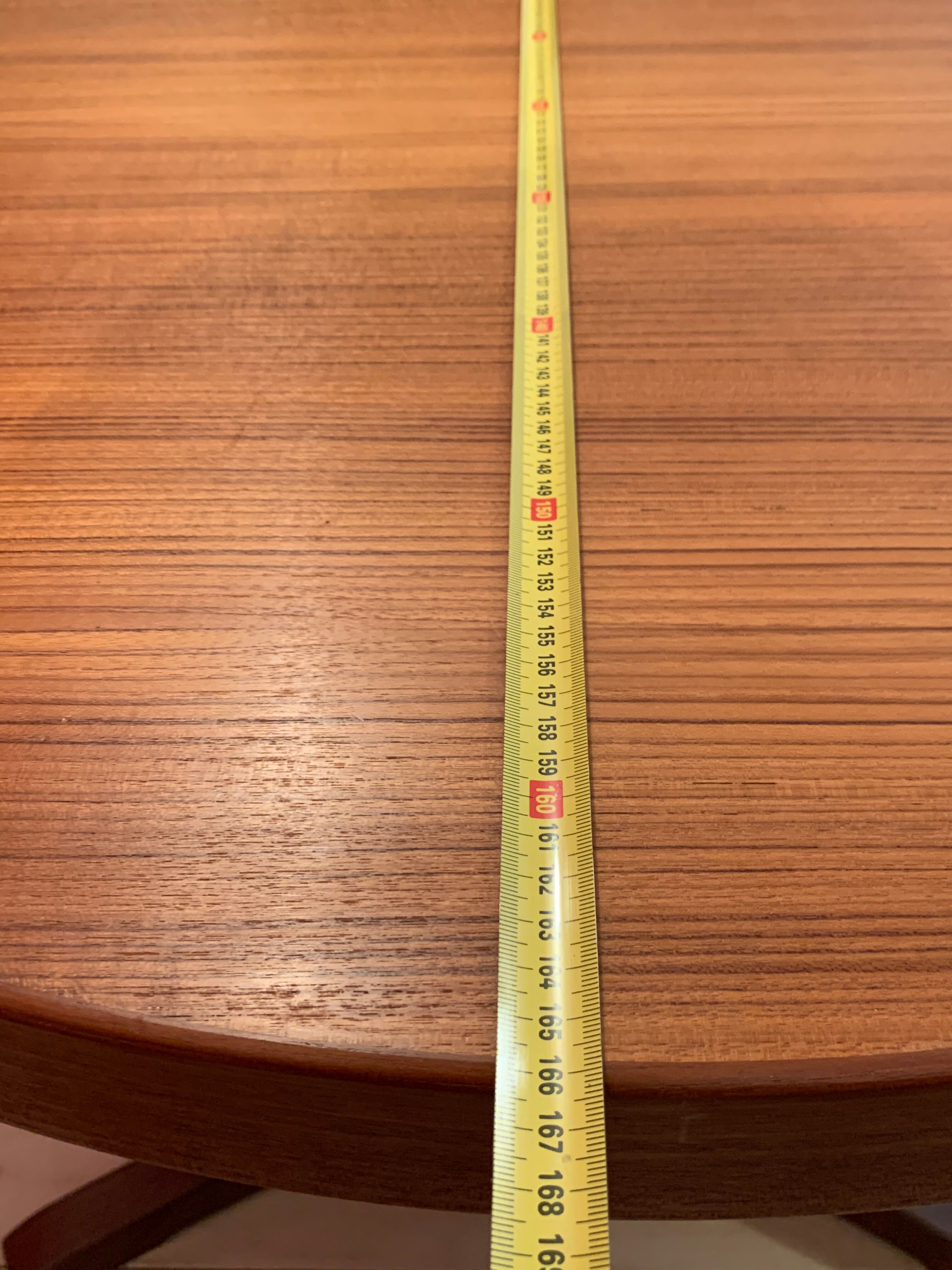 Rosewood dining table has 2 lengths Baumann Scandinavian style M-belfabrik