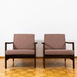 Pair of mid century armchairs "b7522 " by zenon bączyk, poland, 1960s