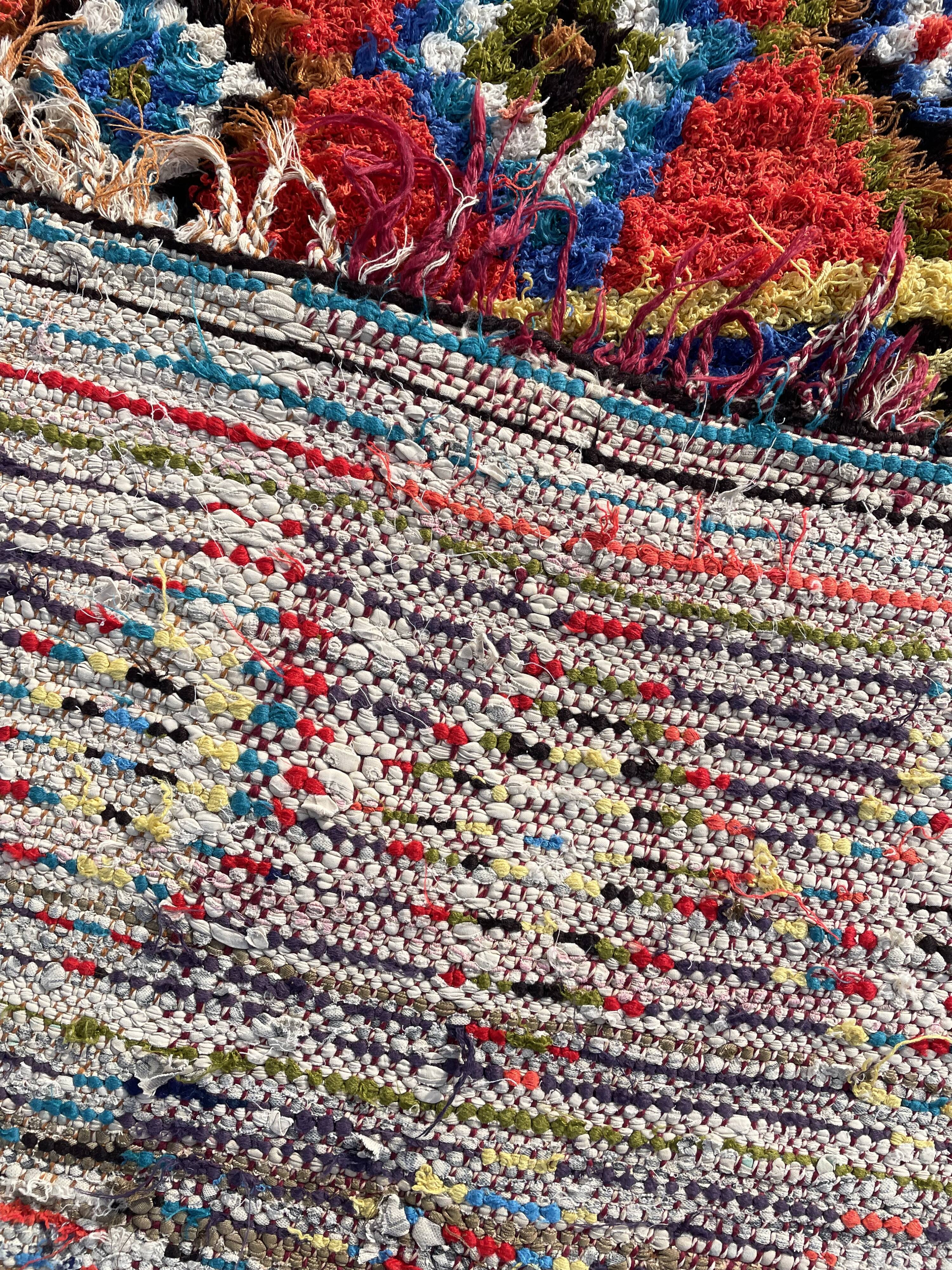 African rug berbere butcheruite vintage, 230x80 cm