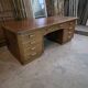 Bureau ministre XXL en chêne , 220 × 95 cm