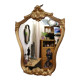 Miroir rococo doré