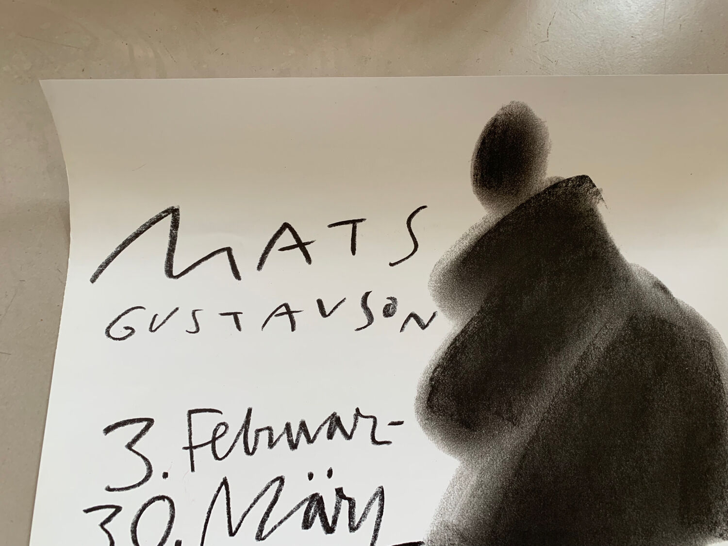 Affiche d’exposition Mats Gustavson 1989