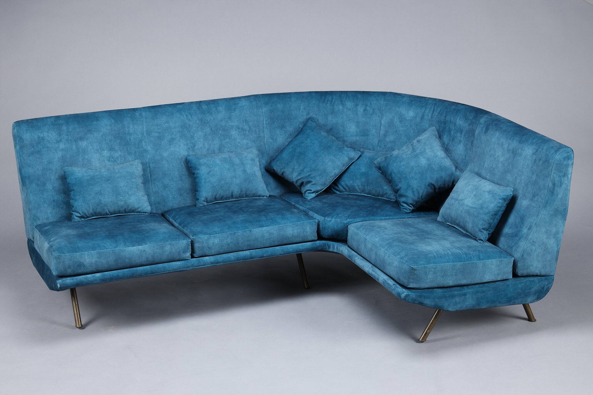 Corner sofa by marco zanuso (1916-2001) published by arflex