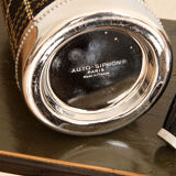 Old vintage siphon Scottish fabrics kitsch of the brand "auto-siphon" Paris.