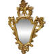 Antique baroque gilded mirror in carved wood, 18th century