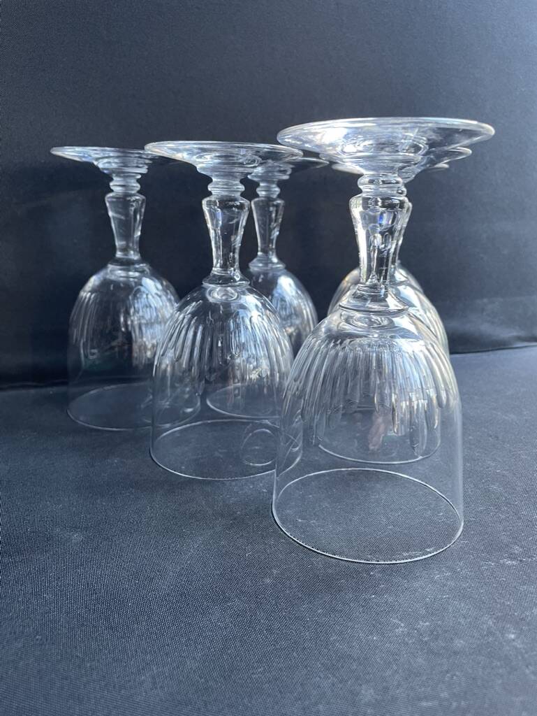6 baccarat water glasses – art nouveau