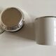 Set of 4 coffee cups silver metal coves Italian design, 70s