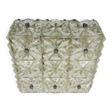 Lampe de plafond en lucite des années 1970, style milieu de siècle.