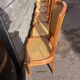 Six chaises Art Déco , années 60 hêtre et cannage