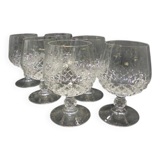 Set of 6 cognac glasses
