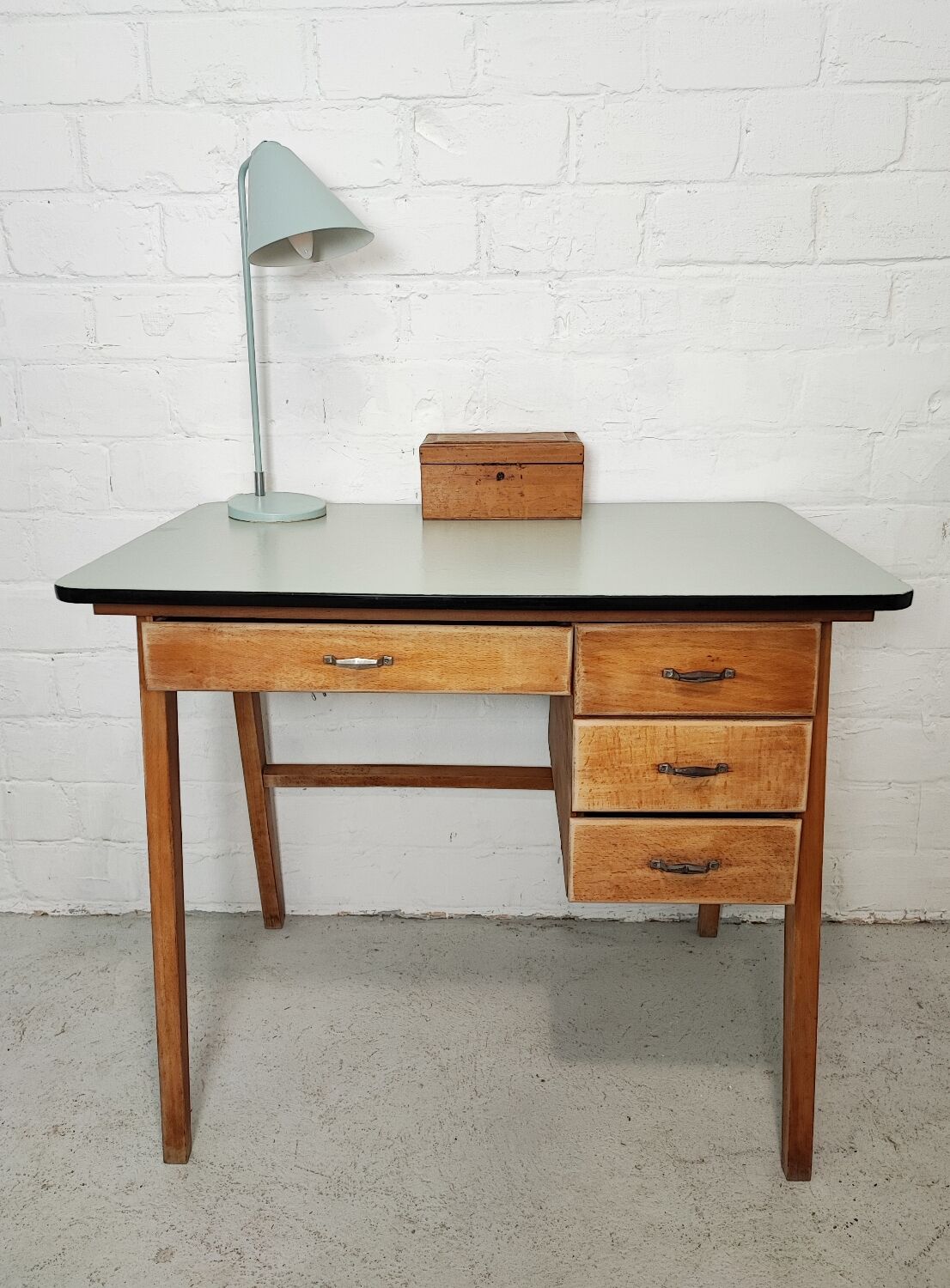 Vintage compass feet desk