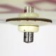 Large Vintage Czechoslovakian Opaline Glass Pendant Lights, 1970s, Set of 2