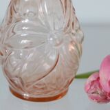 Little hyacinth vase in molded glass, vintage