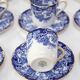 Tuscan Coffee Service Fine English Bone China Blue (10 SERVICES)