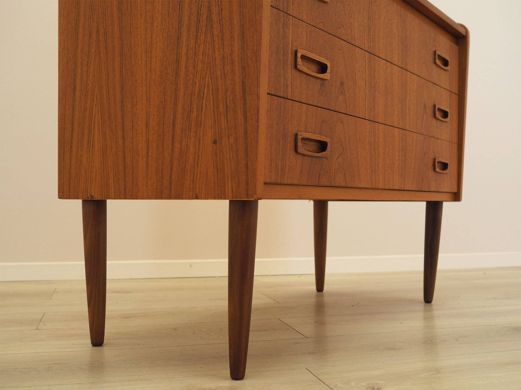 Danish teak secretary desk 1960s with pull-out surface