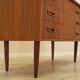 Danish teak secretary desk 1960s with pull-out surface