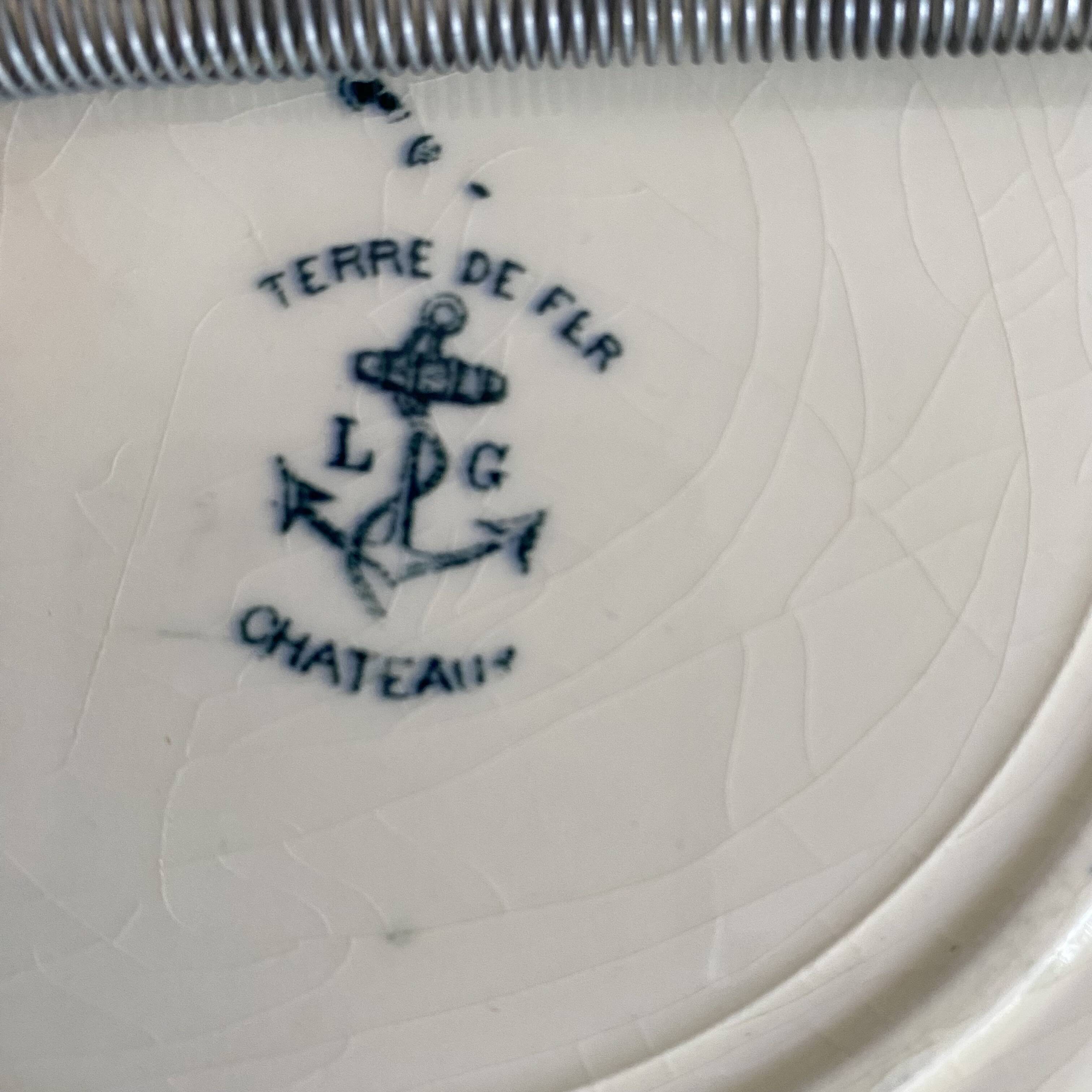 Ironstone plate Château de Chenonceau