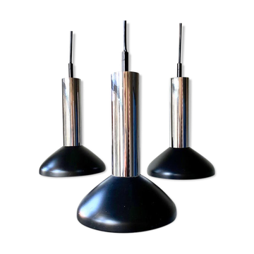 Lampe cascade Hustadt en métal 1970 Allemagne