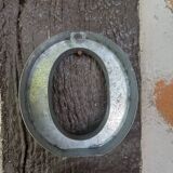 Letter O in zinc