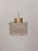Vintage glass and brass suspension by Hillebrand Germany.