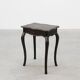 19th Century Black Wooden Side Table with Drawer, France