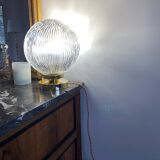 Table lamp with vintage xxl globe