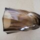 Luminarc twisted vase in smoked glass 1970s