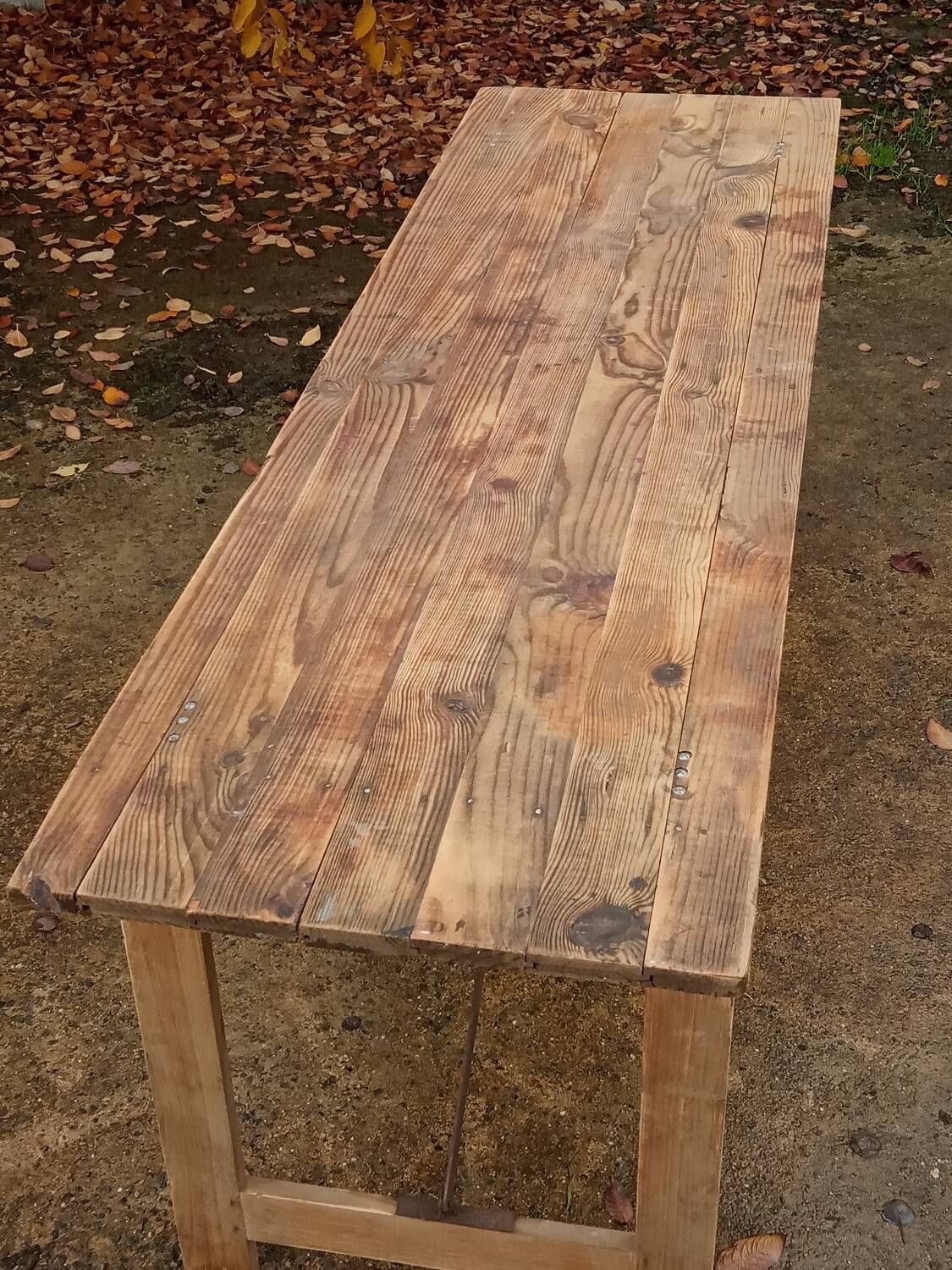 Table de ferme pliante