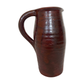 Vase en terre cuite bordeaux