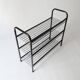 70s 80s vintage 1970s metal shoe rack designed by Niels Gammel